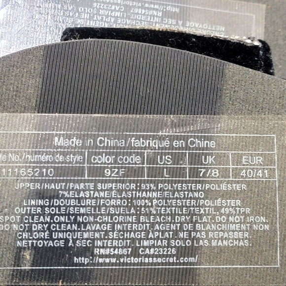 Victoria secret sparkly Bridal slippers - Picture 7 of 7